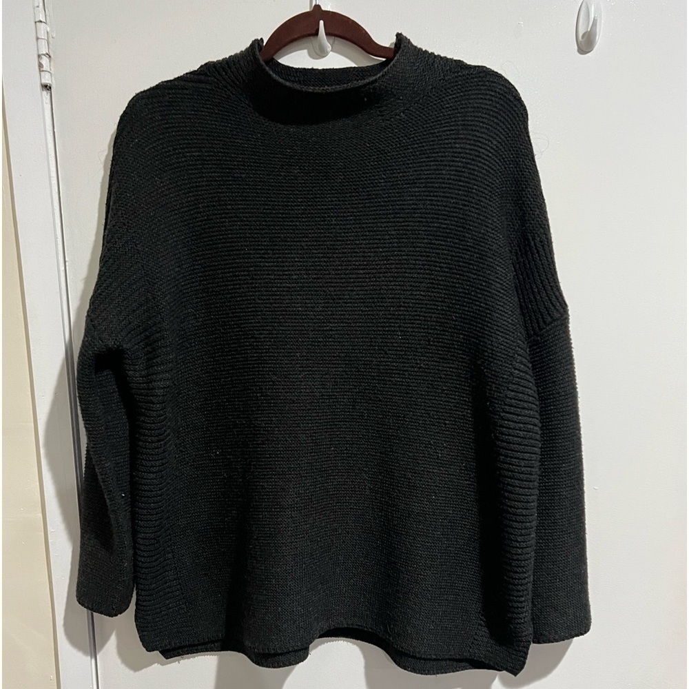 Mock neck grey sweater - Picture 2 of 4